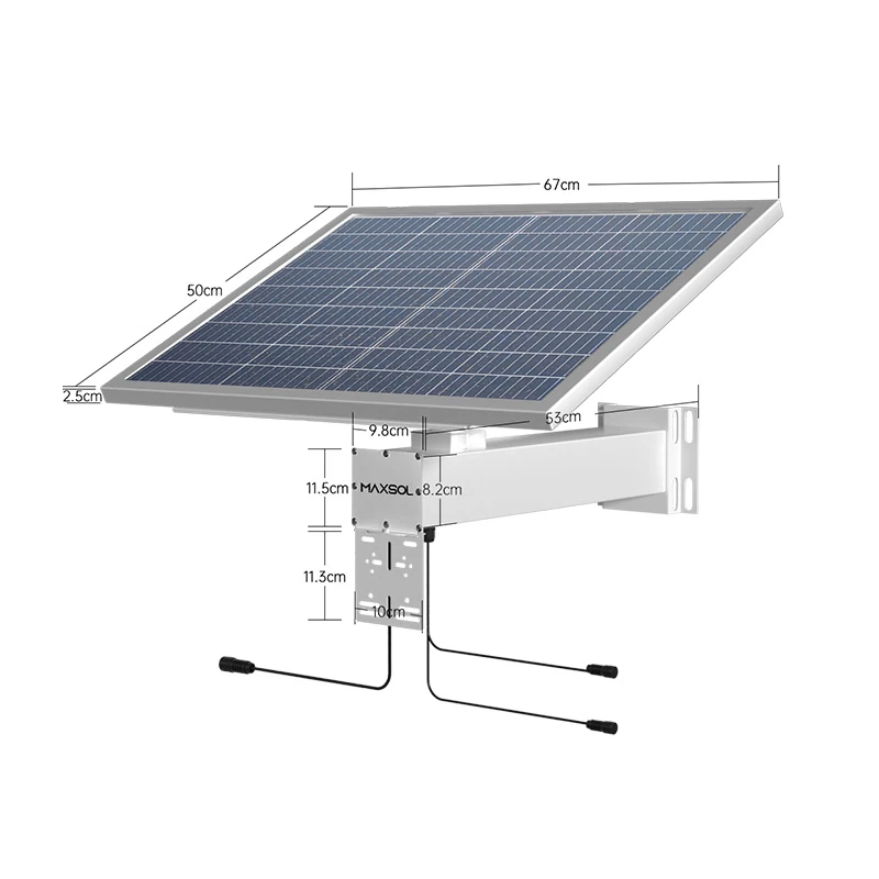 Kit de alimentación solar industrial de 60 W y 384 Wh