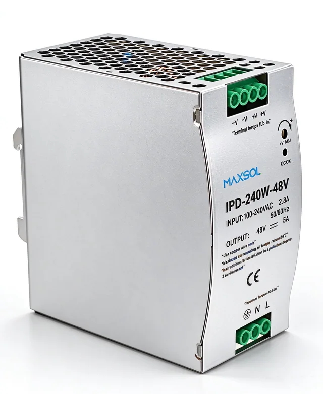 Fuente de alimentación industrial de 48V y 240W para carril DIN