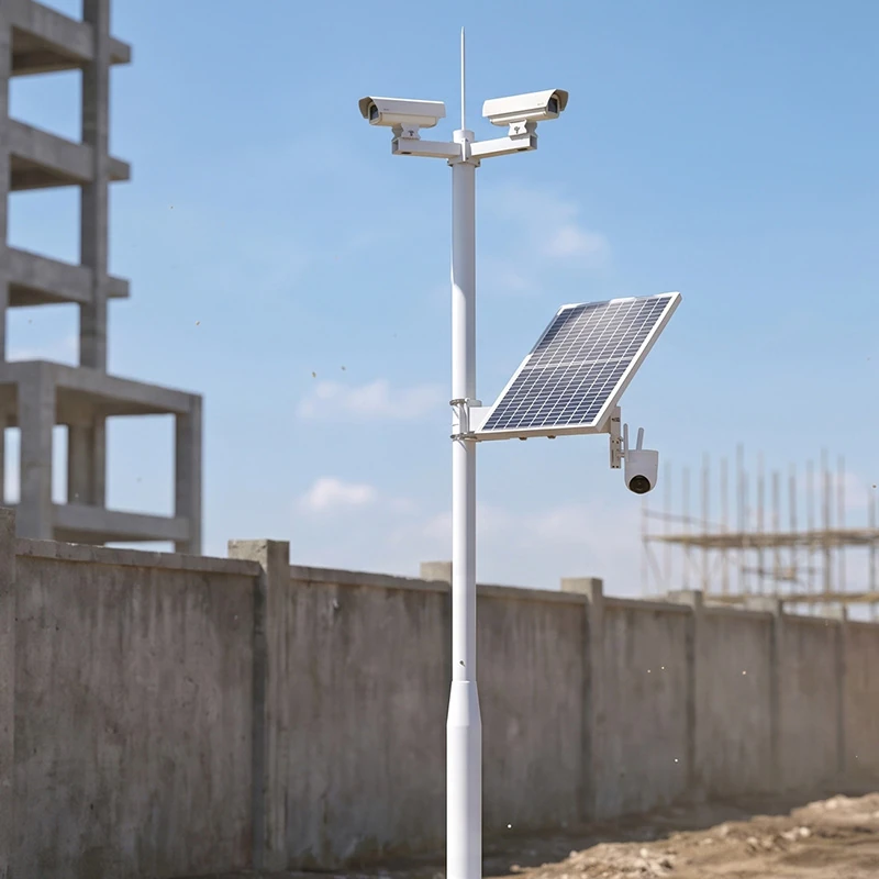 CCTV solar en obras: potencia, enlaces y montaje