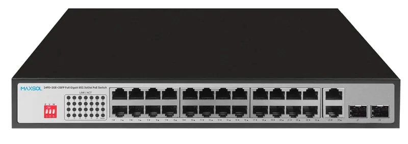 Conmutador PoE Gigabit no gestionado, 24 puertos, 300W