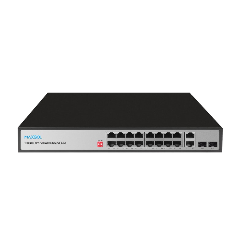 Conmutador PoE Gigabit no gestionado, 16 puertos, 200W