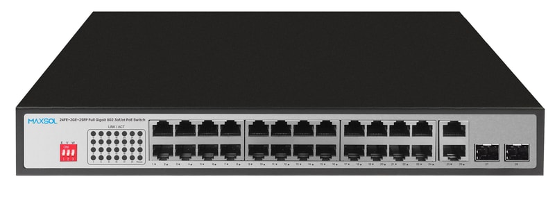Conmutador PoE Gigabit no gestionado, 24 puertos, 300W