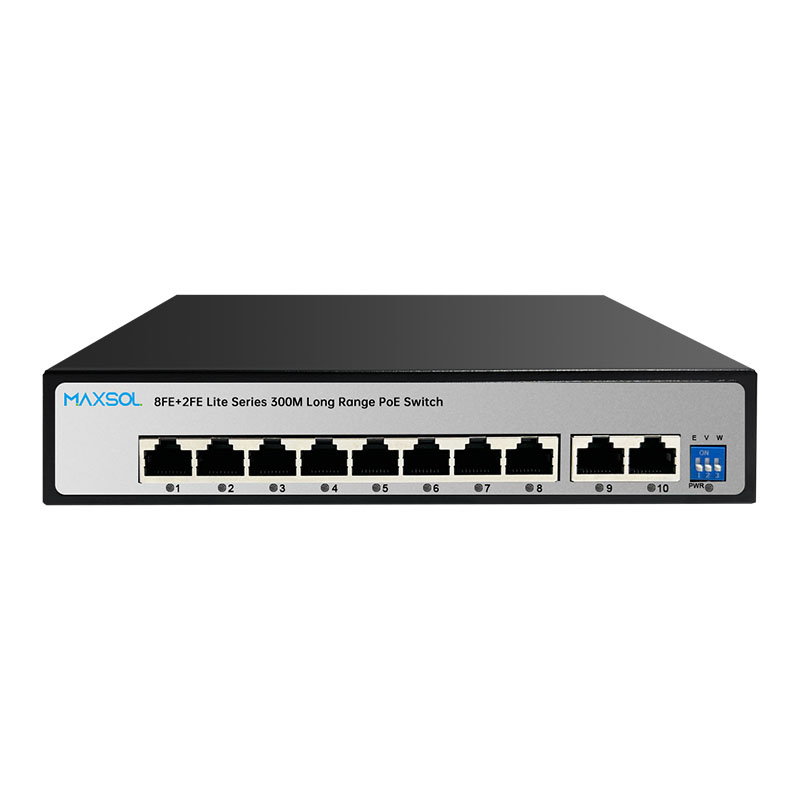 Conmutador PoE+ Fast Ethernet de 8 puertos con Watchdog